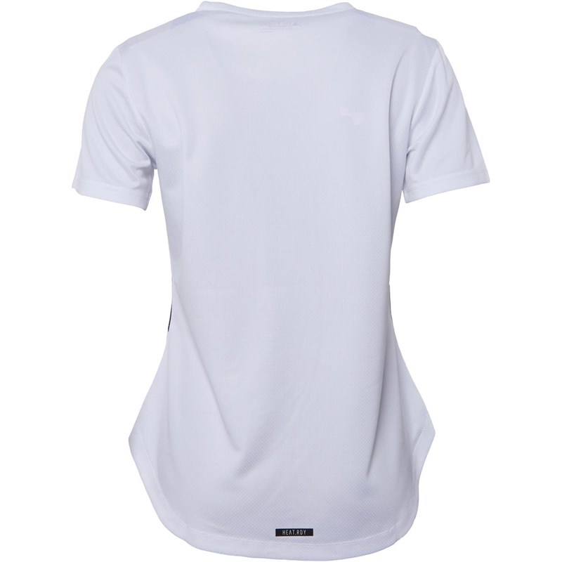 adidas Womens Team GB Heat.Rdy T-shirt White/Vivid Red/Night Indigo