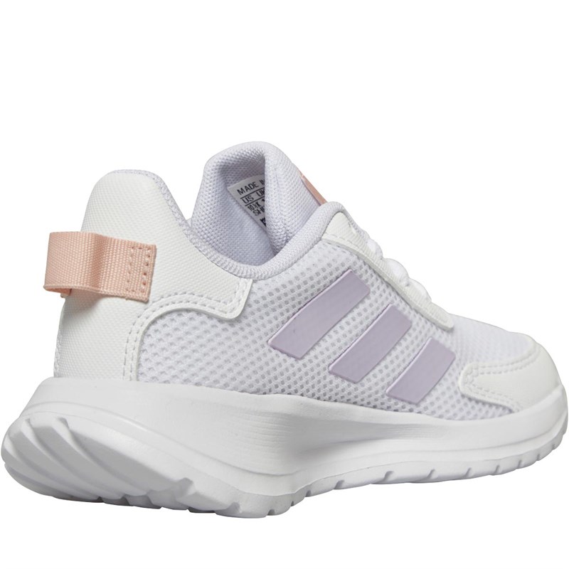 adidas Childrens Tensaur Trainers Footwear White/Purple Tint/Vapour Pink