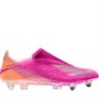 adidas Chaussures de Foot X Ghosted+ SG Soft Ground Homme Rose Foncé