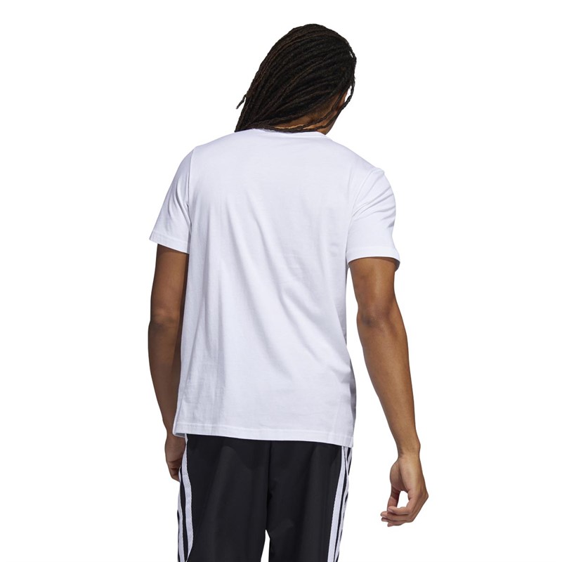 adidas Heren Born Different Graphic Sports Performance Tops Wit