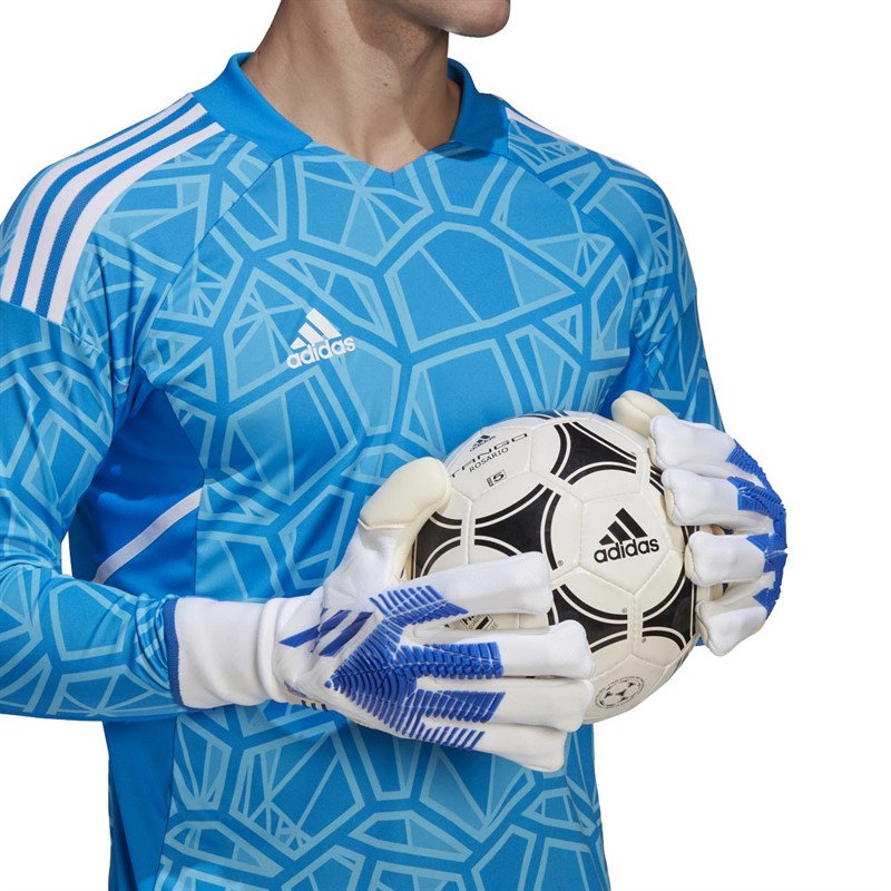 adidas Herren Predator Pro Fingersave Goalkeeper Fußball Zubehör Weiß