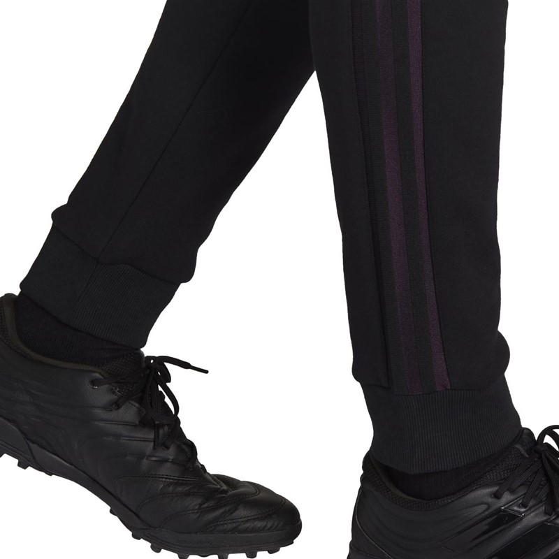 adidas Mens MUFC Manchester United Travel Tracksuit Bottoms Black