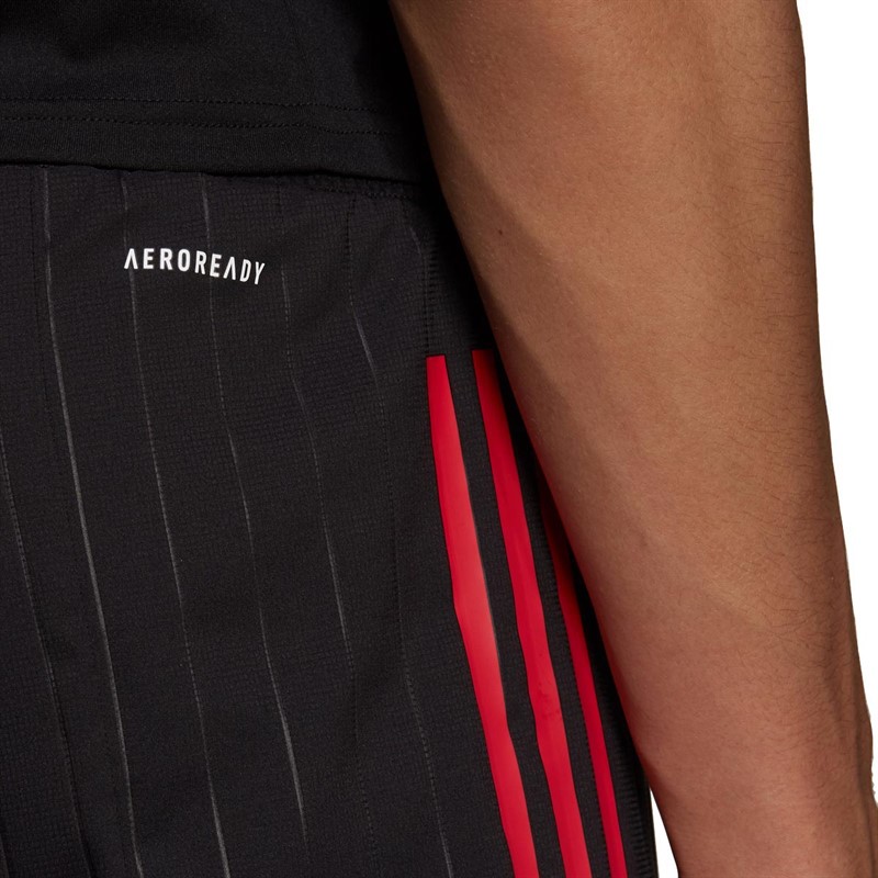 adidas Mens MUFC Manchester United Authentic Home Shorts Black