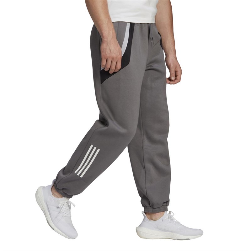 Buy adidas Mens Sportswear Fleece Joggers Grey Four/Black/White