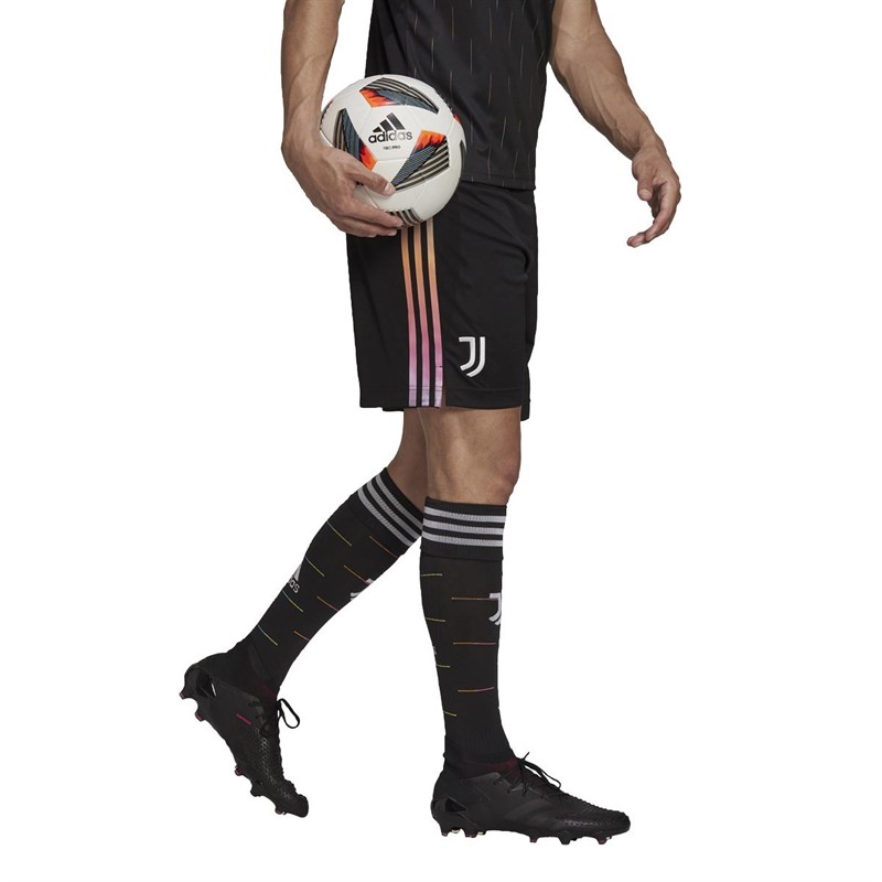 adidas Herren JFC Juventus Away Fußball Shorts Schwarz