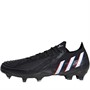 adidas Mens Predator Edge.1 Low FG Firm Ground Football Boots Core Black/Footwear White/Vivid Red
