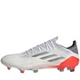 adidas Mens X Speedflow.1 FG Firm Ground Football Boots Footwear White/Iron Metallic/Solar Red