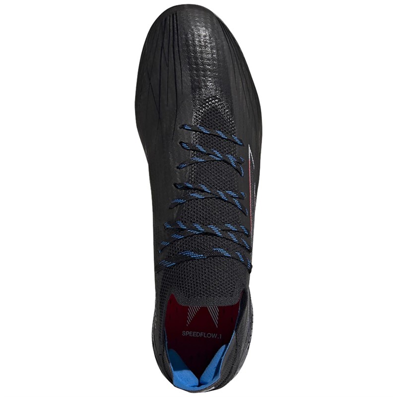 adidas Mens X Speedflow.1 FG Firm Ground Football Boots Core Black/Footwear White/Vivid Red