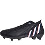 adidas Mens Predator Edge.1 FG Firm Ground Football Boots Core Black/Footwear White/Vivid Red
