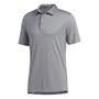 adidas Mens 3-stripe Basic Golf Polo Shirt Grey Three/Black