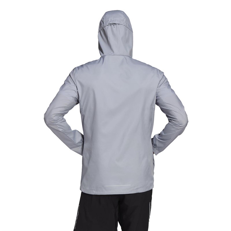 Buy adidas Mens Own The Run Jacket Halo Silver/Reflective Silver