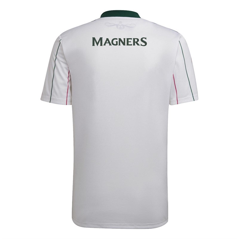 adidas Mens CFC Celtic FC Third Jersey White