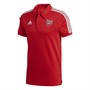adidas Herren AFC Arsenal 3-stripes Kurzarm Polohemden Rot