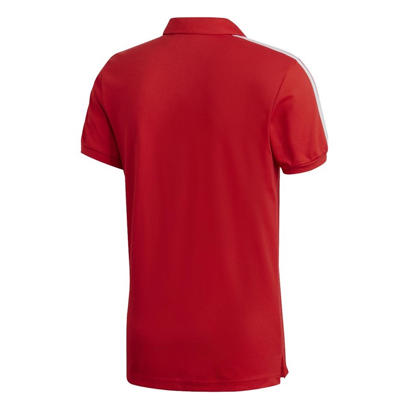 adidas Mens AFC Arsenal 3-stripes Polo Shirt Scarlett