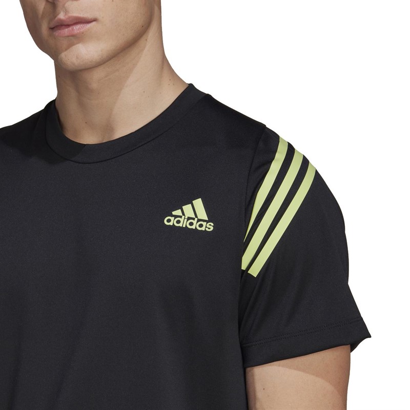 adidas Mens Train Icon Training T-shirt Black/Pulse Lime