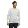 adidas Mens Go-To Crewneck Sweatshirt Grey Two/White