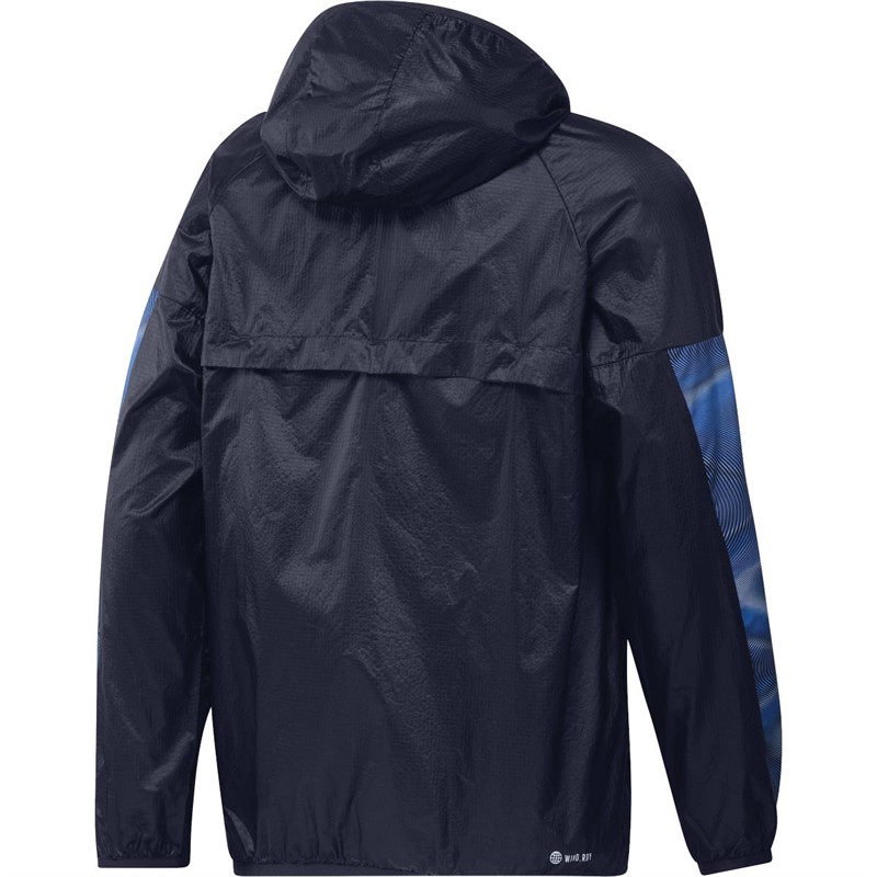 adidas Mens Aeroready Seasonals Sport Windbreaker Legend Ink
