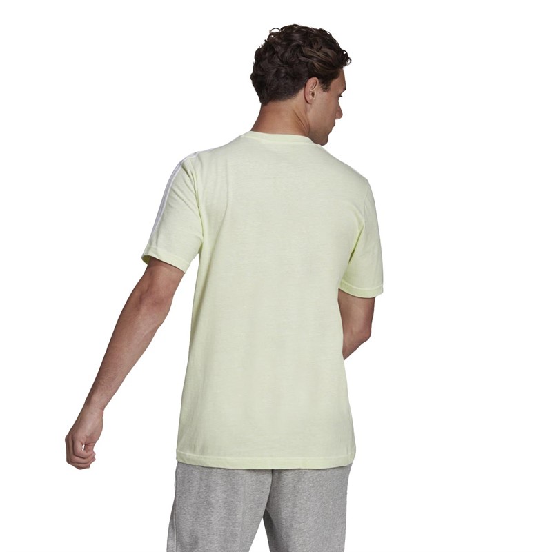 adidas Herren Essentials 3-Stripes T-Shirts Grün