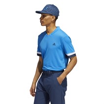 adidas Mens HEAT.RDY Polo Shirt Blue Rush