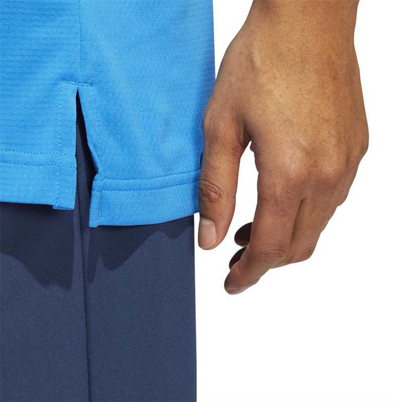 adidas Mens HEAT.RDY Polo Shirt Blue Rush