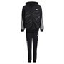 adidas Junior 3-Stripes Tracksuit Black/Carbon/White