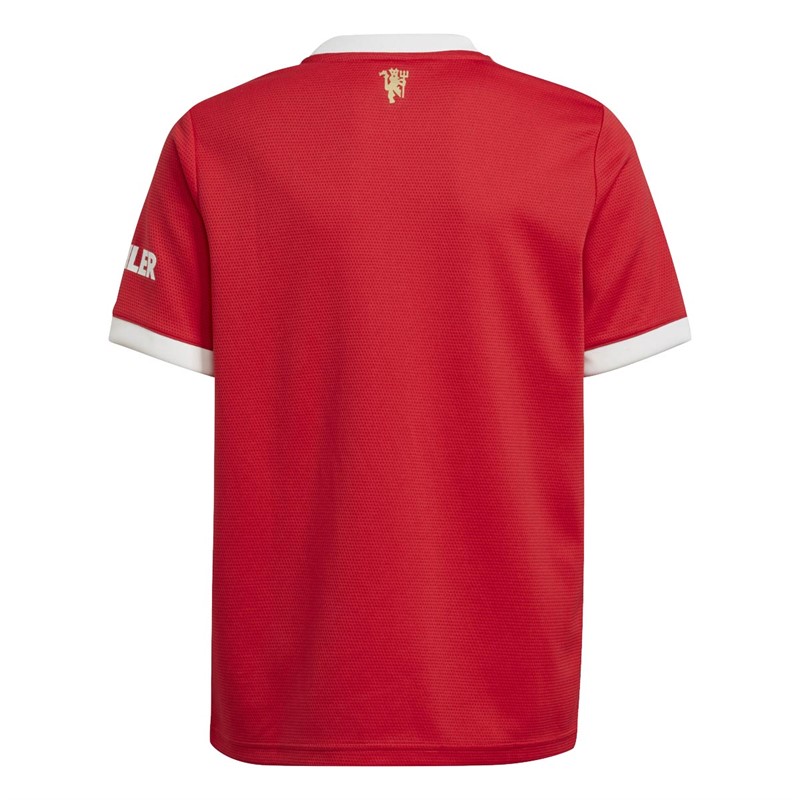 adidas Junior MUFC Manchester United Home Jersey Real Red