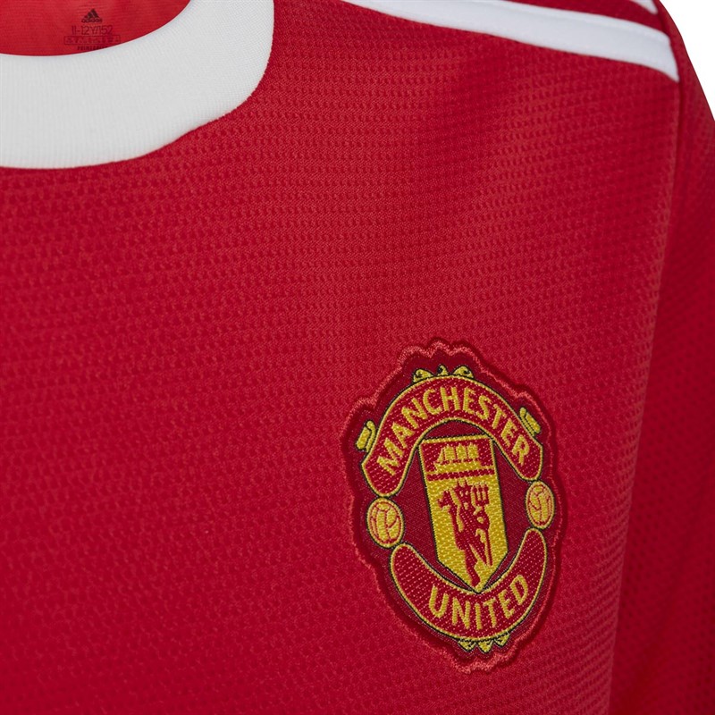 adidas Junior MUFC Manchester United Home Jersey Real Red