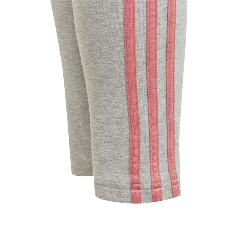 adidas Kinder Essentials 3-Stripes Leggings Grau
