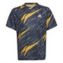 adidas Junior Aeroready Graphic Designed 4 Sport Training T-Shirt Black/Magic Grey/Collegiate Gold