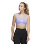 adidas Womens Powerreact Training Medium-Support Bra Light Purple