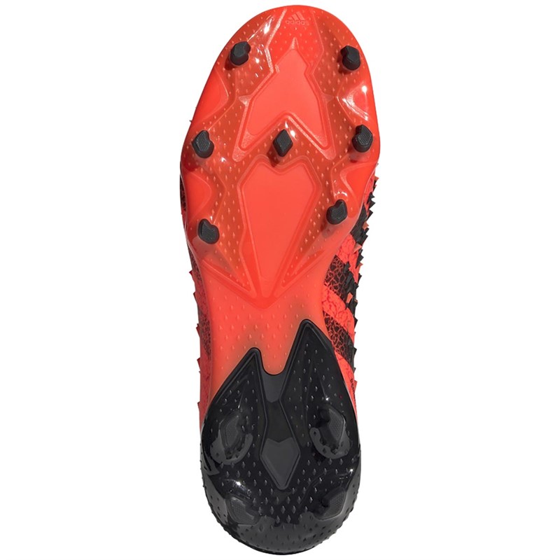 adidas Childrens Predator Freak+ FG Firm Ground Football Boots Red/Core Black/Solar Red