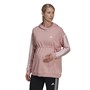 adidas Womens Essentials Cotton 3-stripes Hoodie (maternity) Wonder Mauve/White