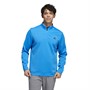 adidas Mens Primegreen Water-Resistant 1/4 Zip Golf Sweatshirt Blue Rush