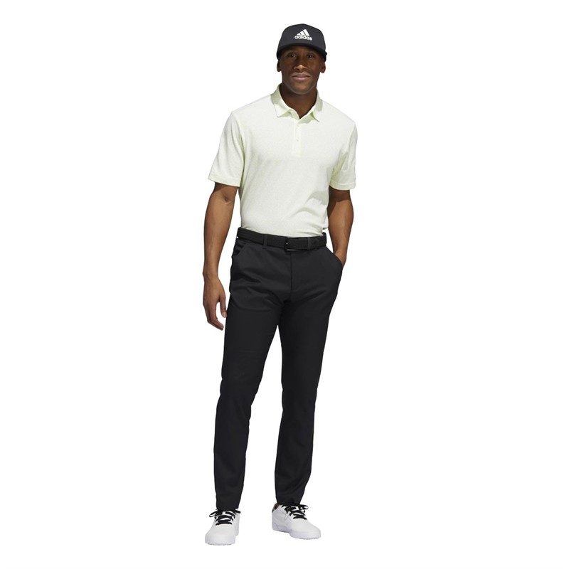 adidas Mens Abstract Print Polo Shirt White/Pulse Lime