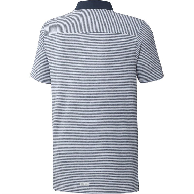 adidas Herren HEAT RDY Kurzarm Polohemden Weiß