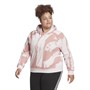 adidas Womens Essentials Print Relaxed Hoodie (Plus Size) Almost Pink/Almost Pink