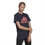 adidas Womens Essentials Logo Boyfriend T-Shirt Legend Ink/Semi Turbo