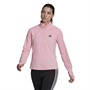 adidas Womens Aeroready 1/4 Zip Training Top Light Pink/Light Pink