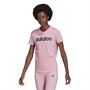 adidas Womens Loungewear Essentials Slim Logo T-Shirt Light Pink/Black