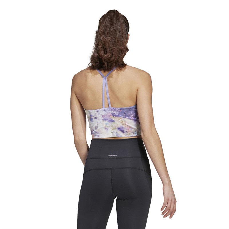 adidas Womens adidas X You For You Bra Top Purple Rush/Magic Earth/Light Purple