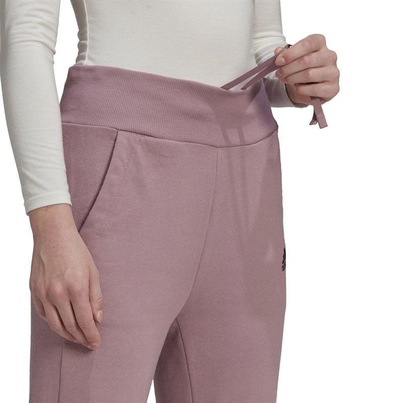 adidas Womens Tiro 7/8 High-Waisted Tracksuit Bottoms Magic Mauve