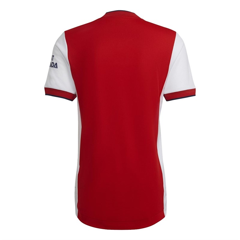 adidas Mens AFC Arsenal Authentic Home Jersey White/Scarlett