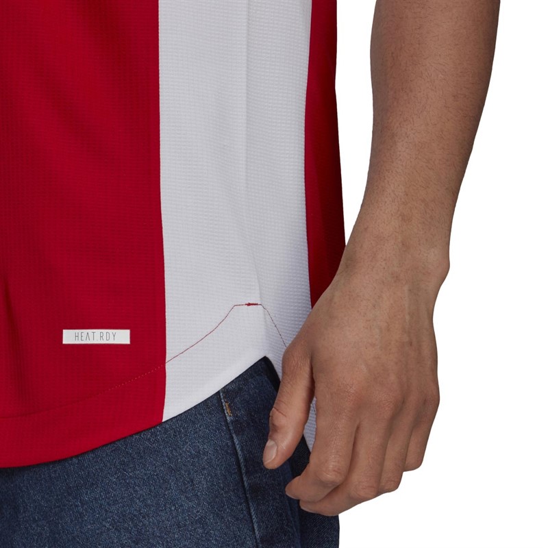 adidas Mens AFC Arsenal Authentic Home Jersey White/Scarlett