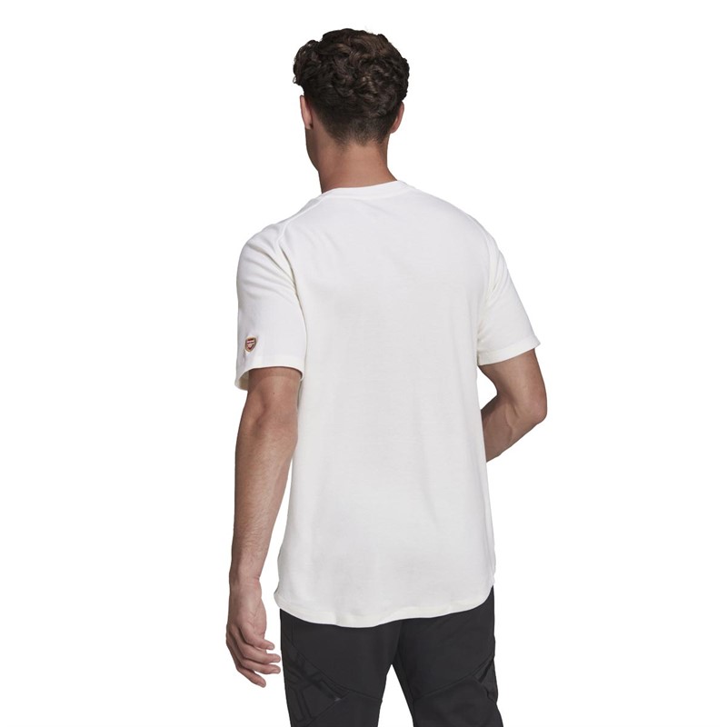 adidas Herren AFC Arsenal Travel Performance Sporttops Weiß