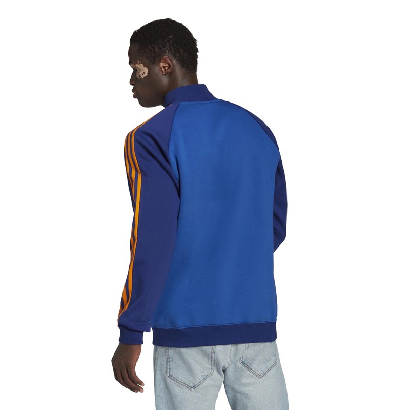 adidas Mens RMFC Real Madrid Tiro 21 Anthem Jacket Pride Ink/Victory Blue