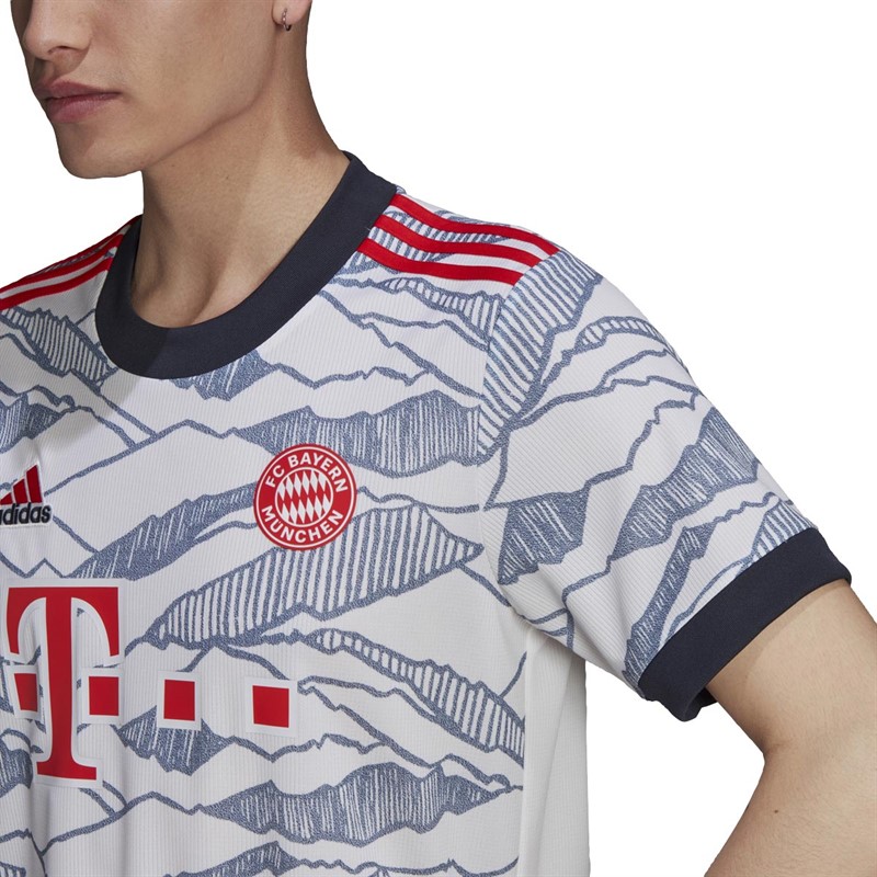 adidas Herren FCB FC Bayern Third Fußball Trikots Weiß
