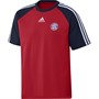 adidas Mens FCB FC Bayern Munich Teamgeist Crew T-Shirt FCB True Red/Night Indigo