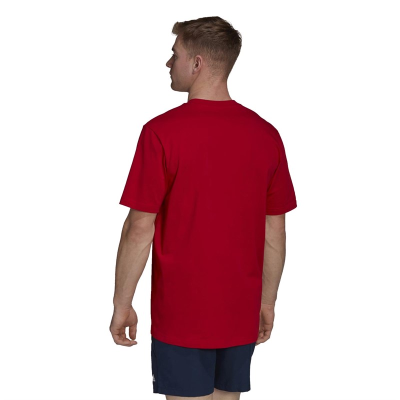 adidas Mens AFC Arsenal T-Shirt Scarlet