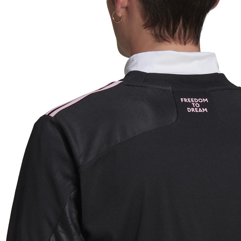 adidas Mens IMCF Inter Miami CF Away Jersey Black/True Pink