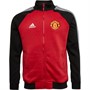 adidas Mens MUFC Manchester United Tiro 21 Anthem Jacket Real Red/Black